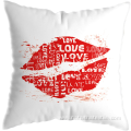 Valentine's Day heart shape printing decoration cushion